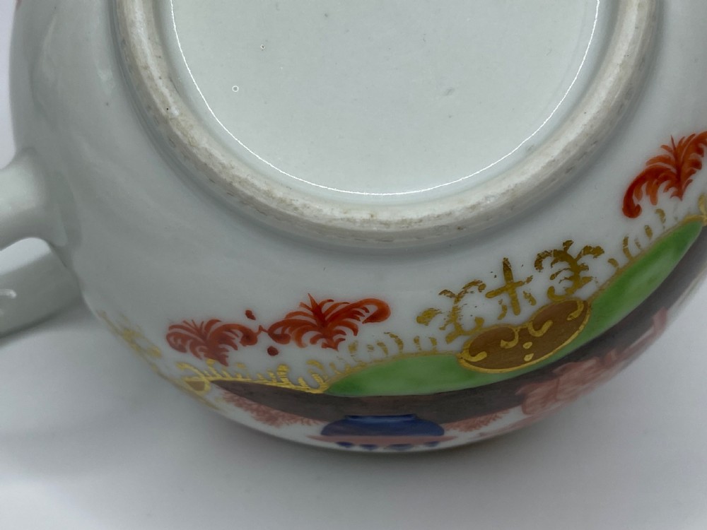 Chinese porcelain teapot, Meissen style, c. 1750. Qianlong Period. View XII