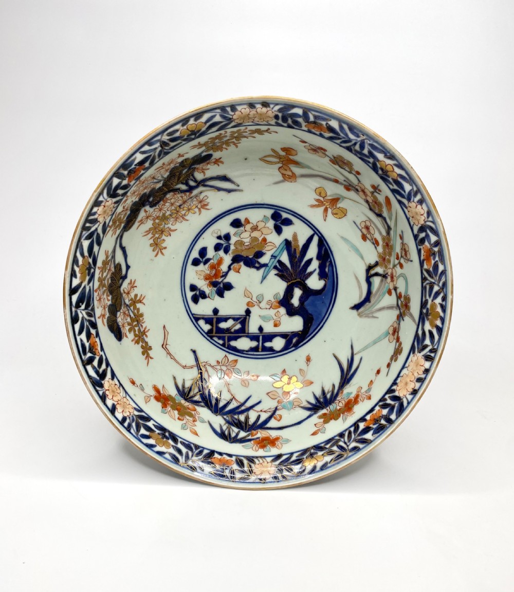 Japanese porcelain Imari bowl, c. 1700, Genroku Period. View II