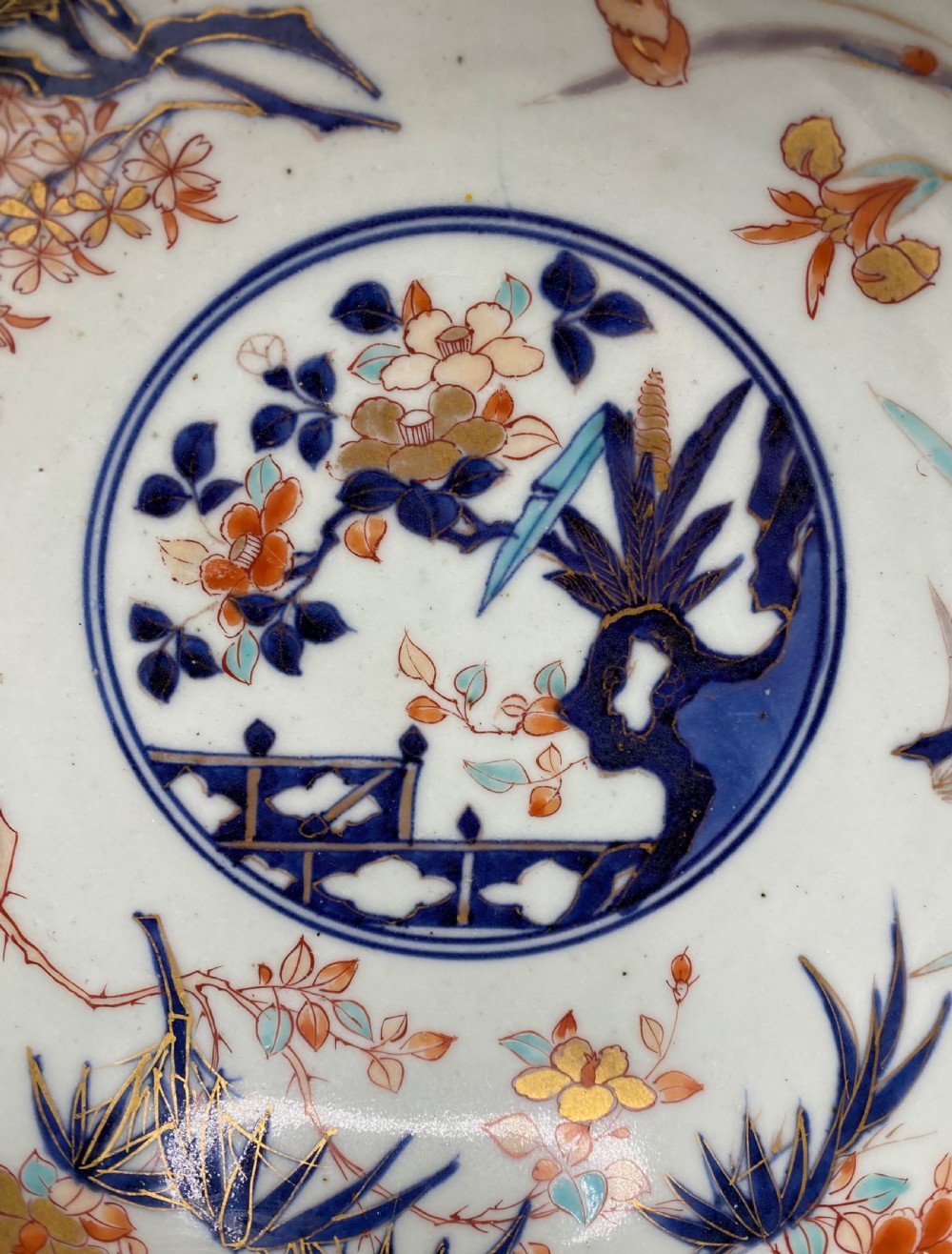 Japanese porcelain Imari bowl, c. 1700, Genroku Period. View IV