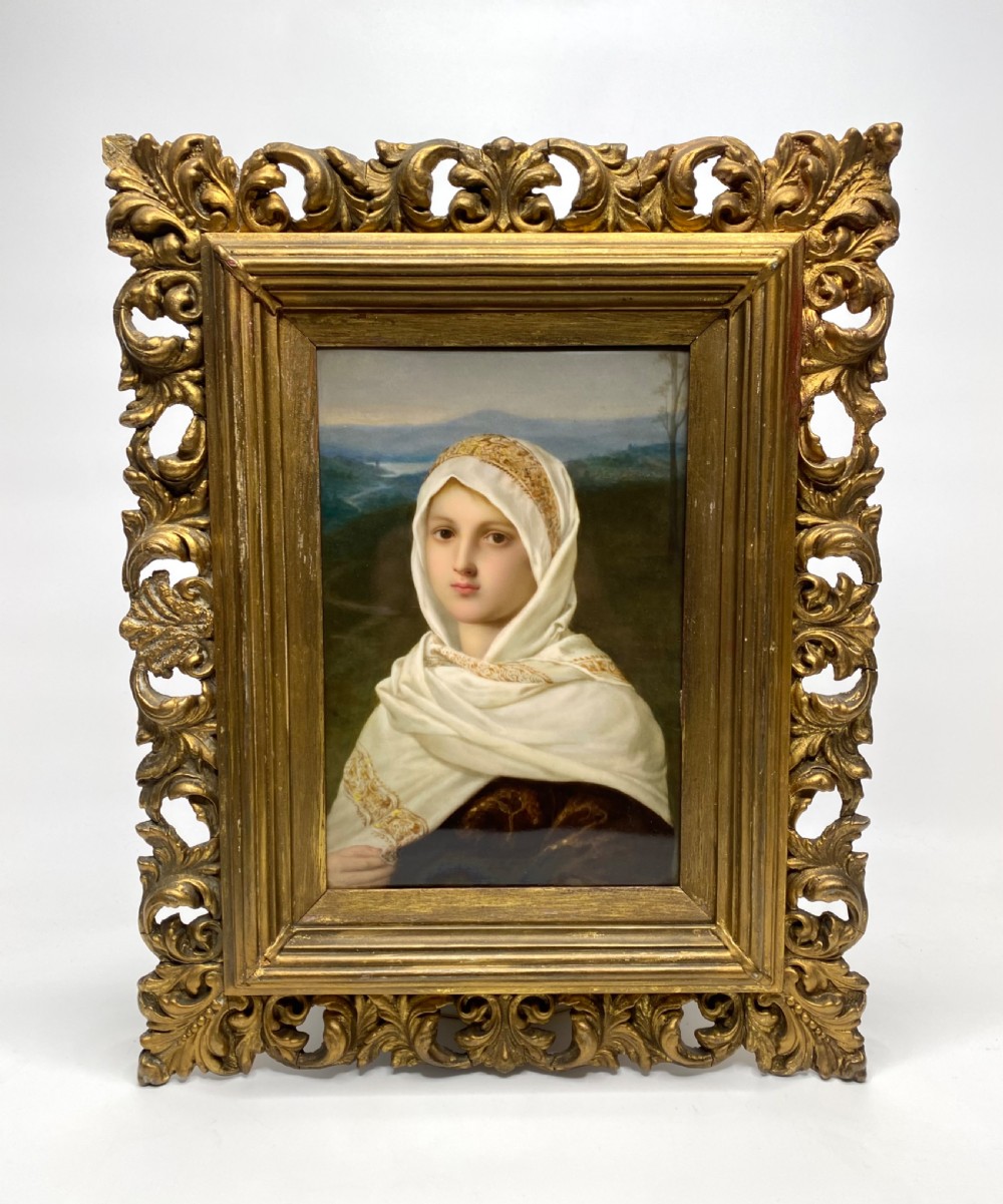 KPM Berlin porcelain plaque, c. 1850.