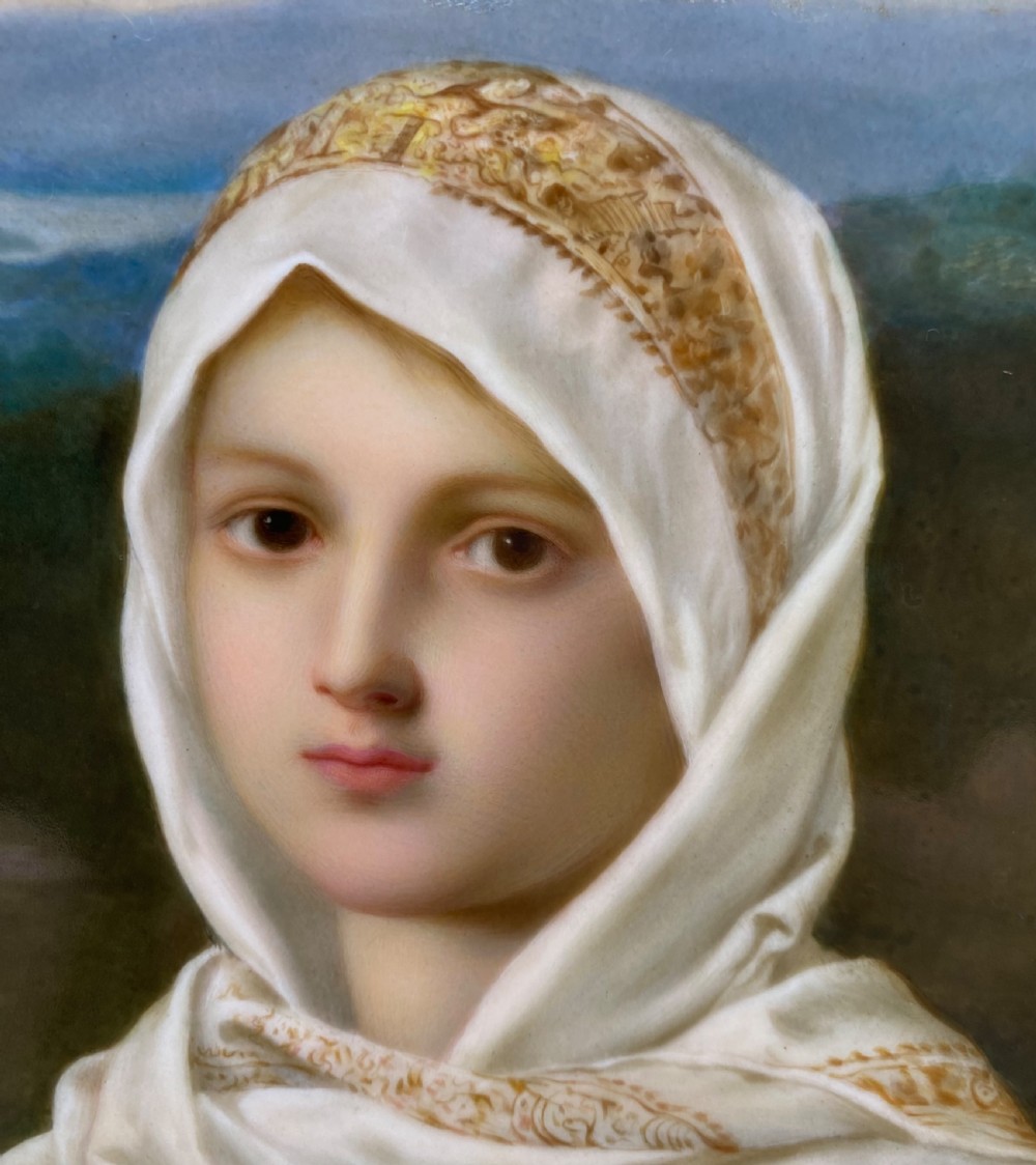 KPM Berlin porcelain plaque, c. 1850. View VII
