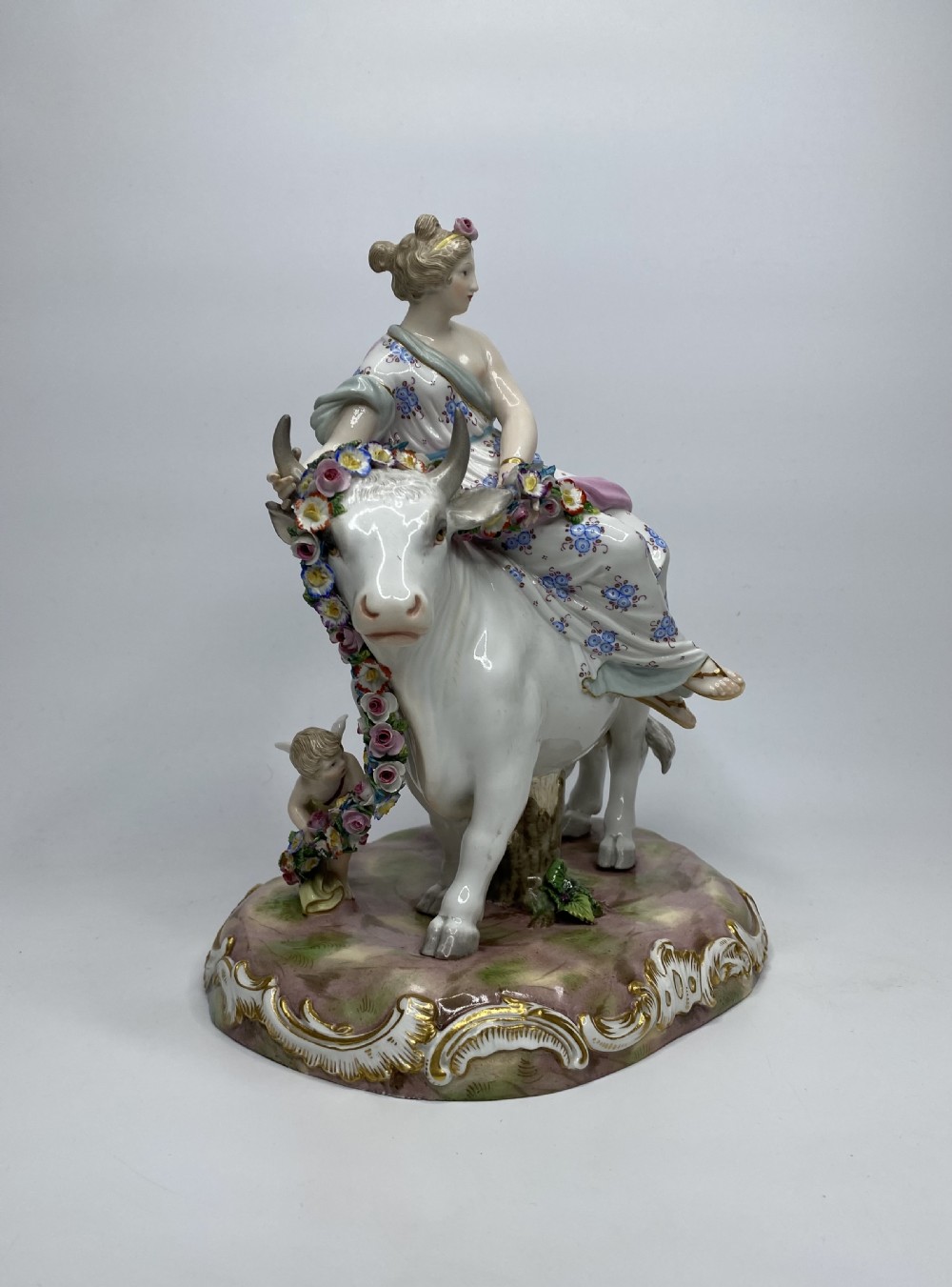 Meissen porcelain group, Europa & The Bull, c. 1870. View II