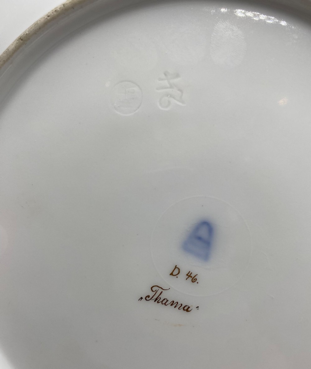Vienna porcelain dish, Thama, Hutschenreuter, c. 1900. View VIII