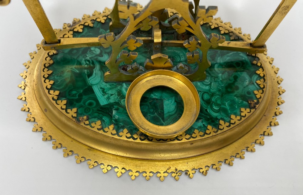 Malachite postal scales, Halstaff & Hannaford, London, c. 1850. View XI