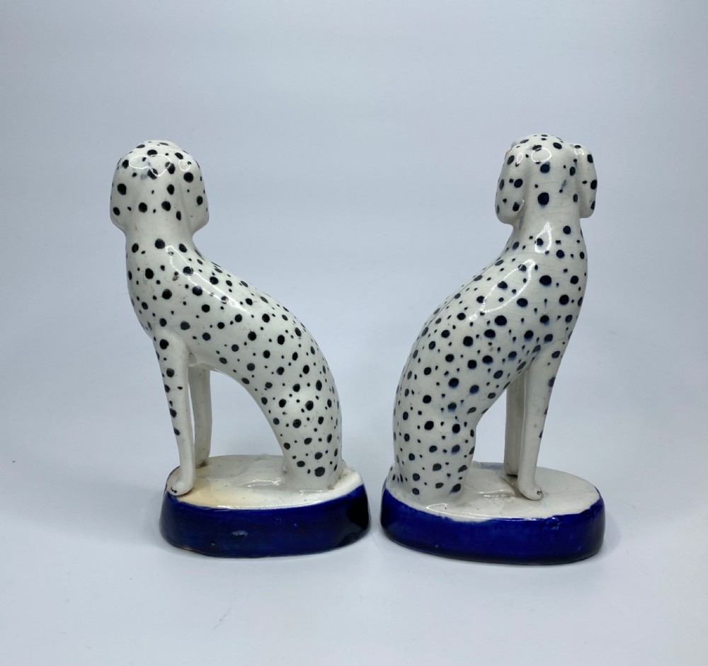 Pair Staffordshire Dalmatians, c. 1850. View III