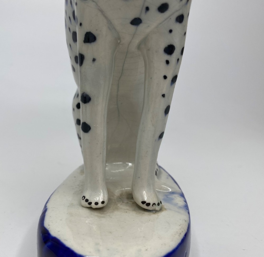 Pair Staffordshire Dalmatians, c. 1850. View X