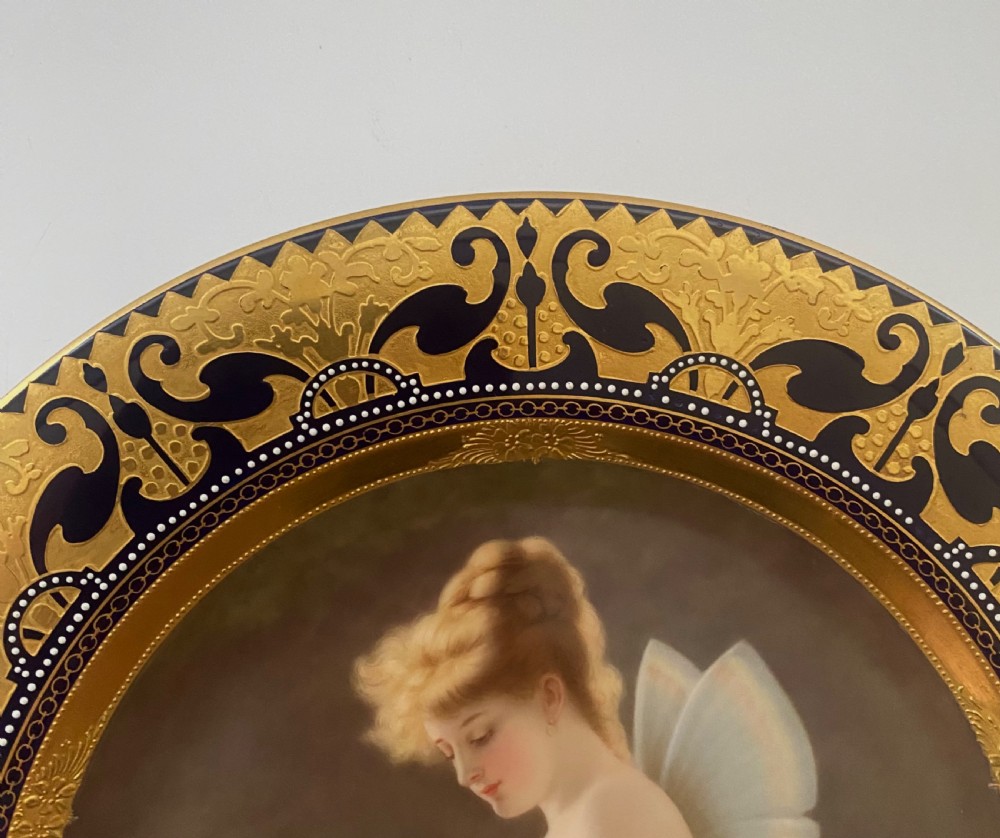 Vienna porcelain dish, Psyche. Hutschenreuter, c. 1900. View V