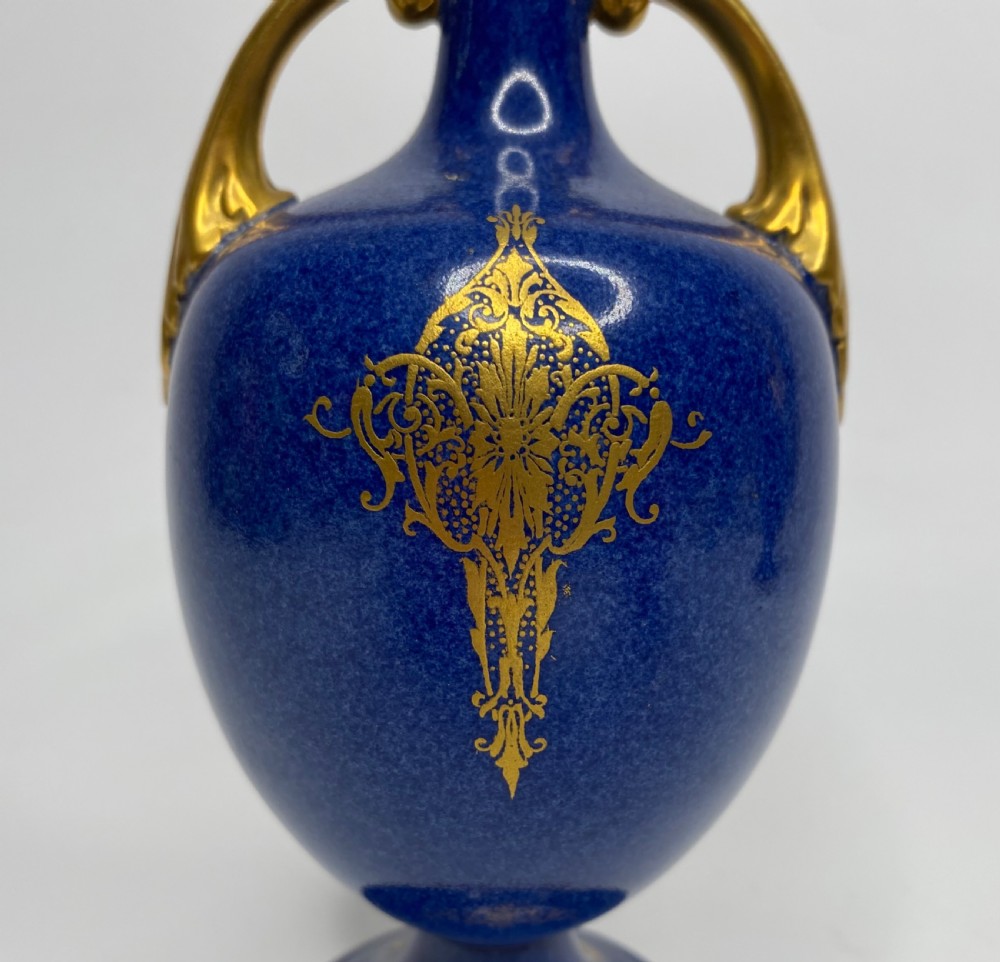 Pair Royal Worcester ‘Fruit’ vases, W.Bee, dated 1923. View V