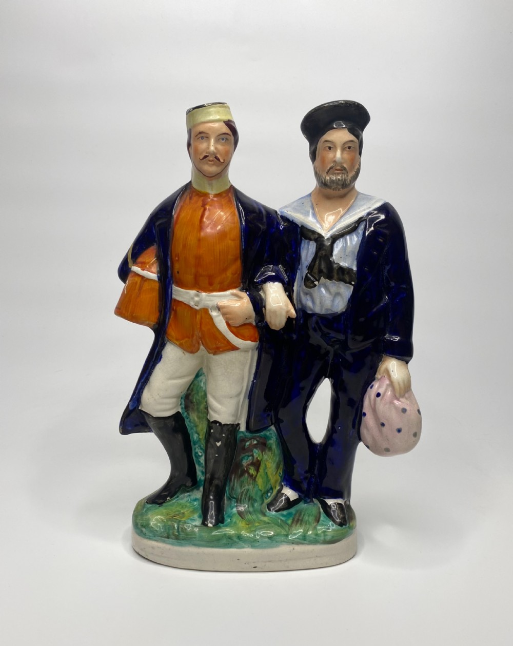 Staffordshire ‘River War’ pottery group, c. 1898.