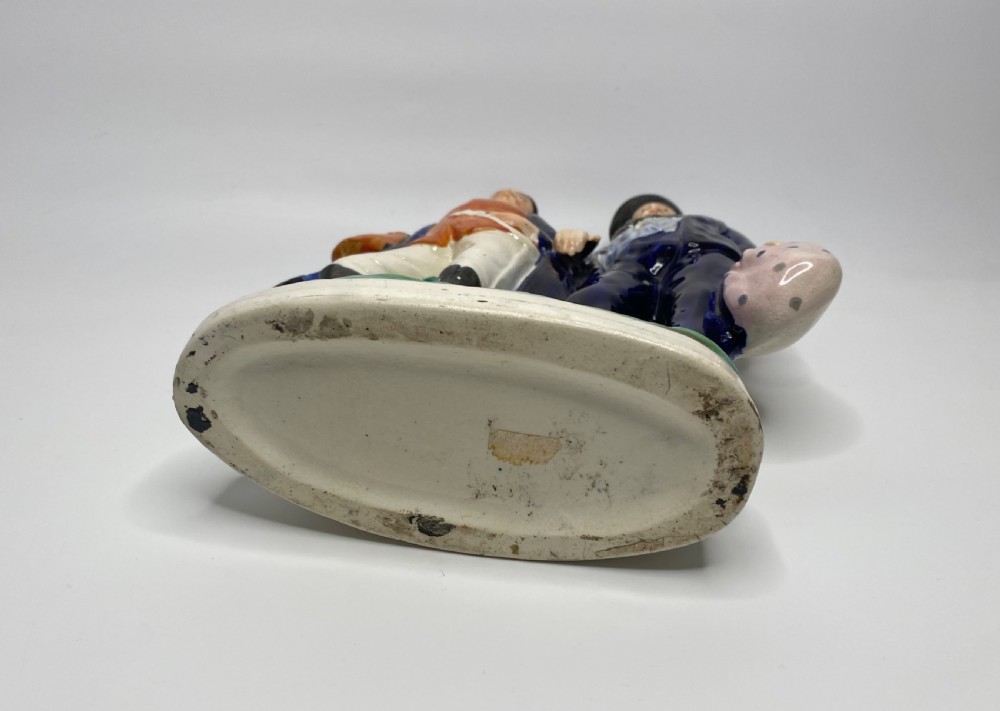 Staffordshire ‘River War’ pottery group, c. 1898. View V