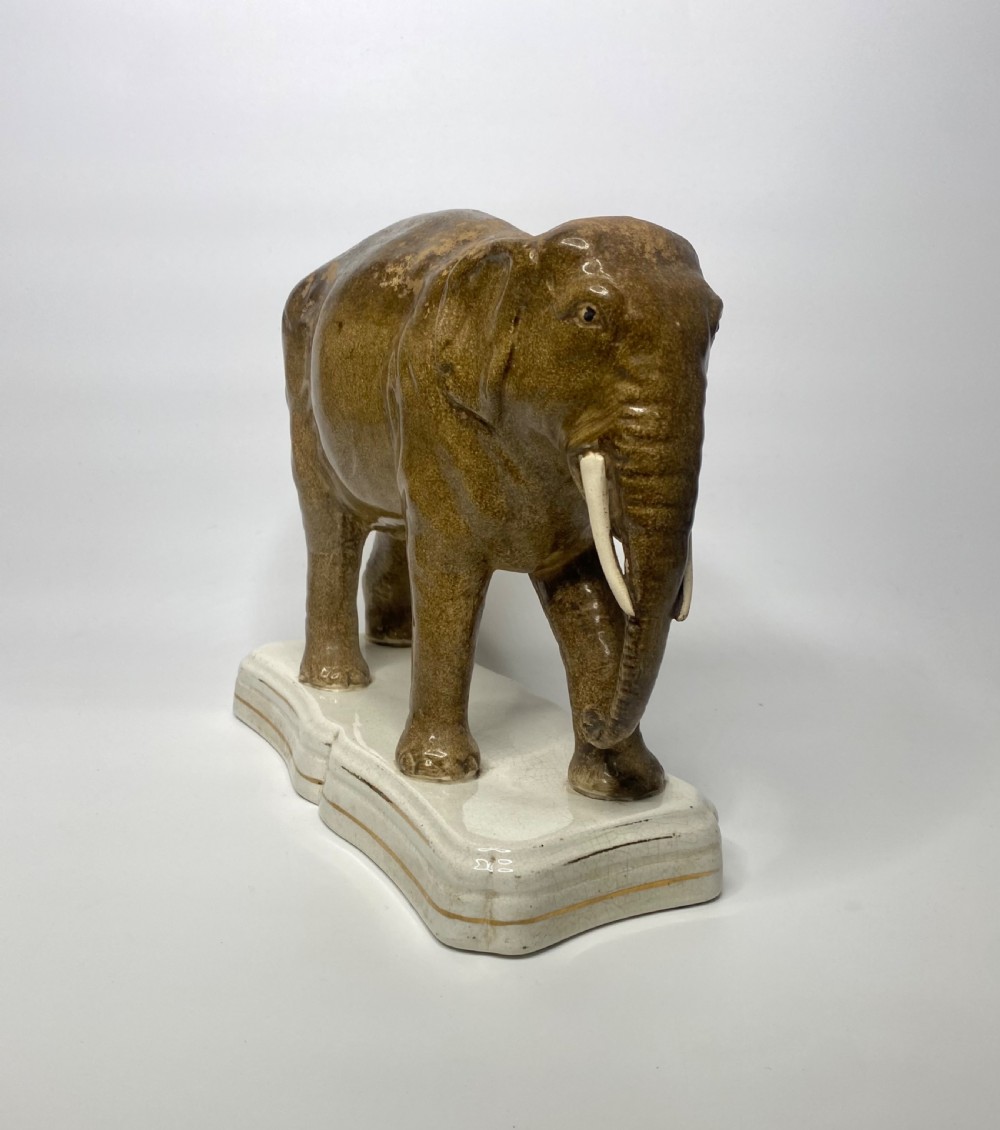 Staffordshire pottery elephant, ‘Jumbo’, c. 1860. View VII