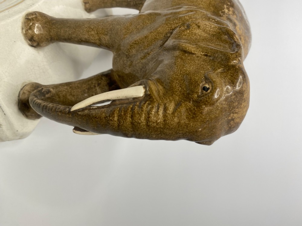 Staffordshire pottery elephant, ‘Jumbo’, c. 1860. View VIII