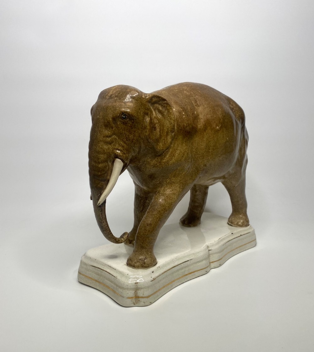 Staffordshire pottery elephant, ‘Jumbo’, c. 1860. View IX