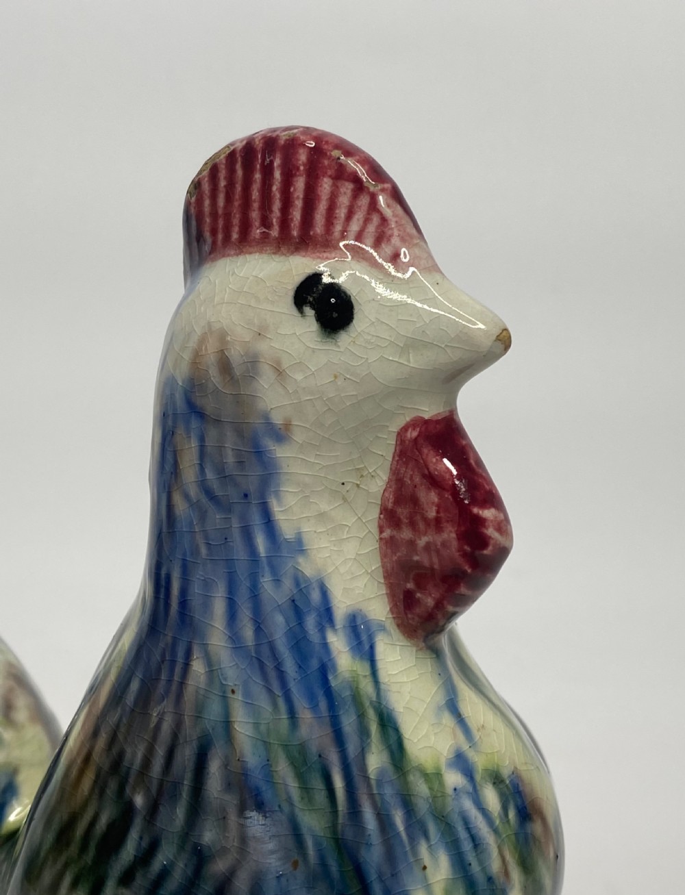 Scottish pottery cockerel money box, c. 1880. View VII