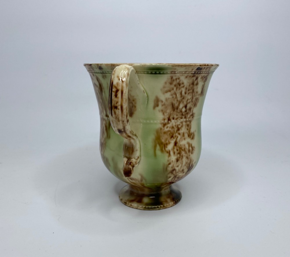 Staffordshire Whieldon glaze loving cup, c. 1760. View II