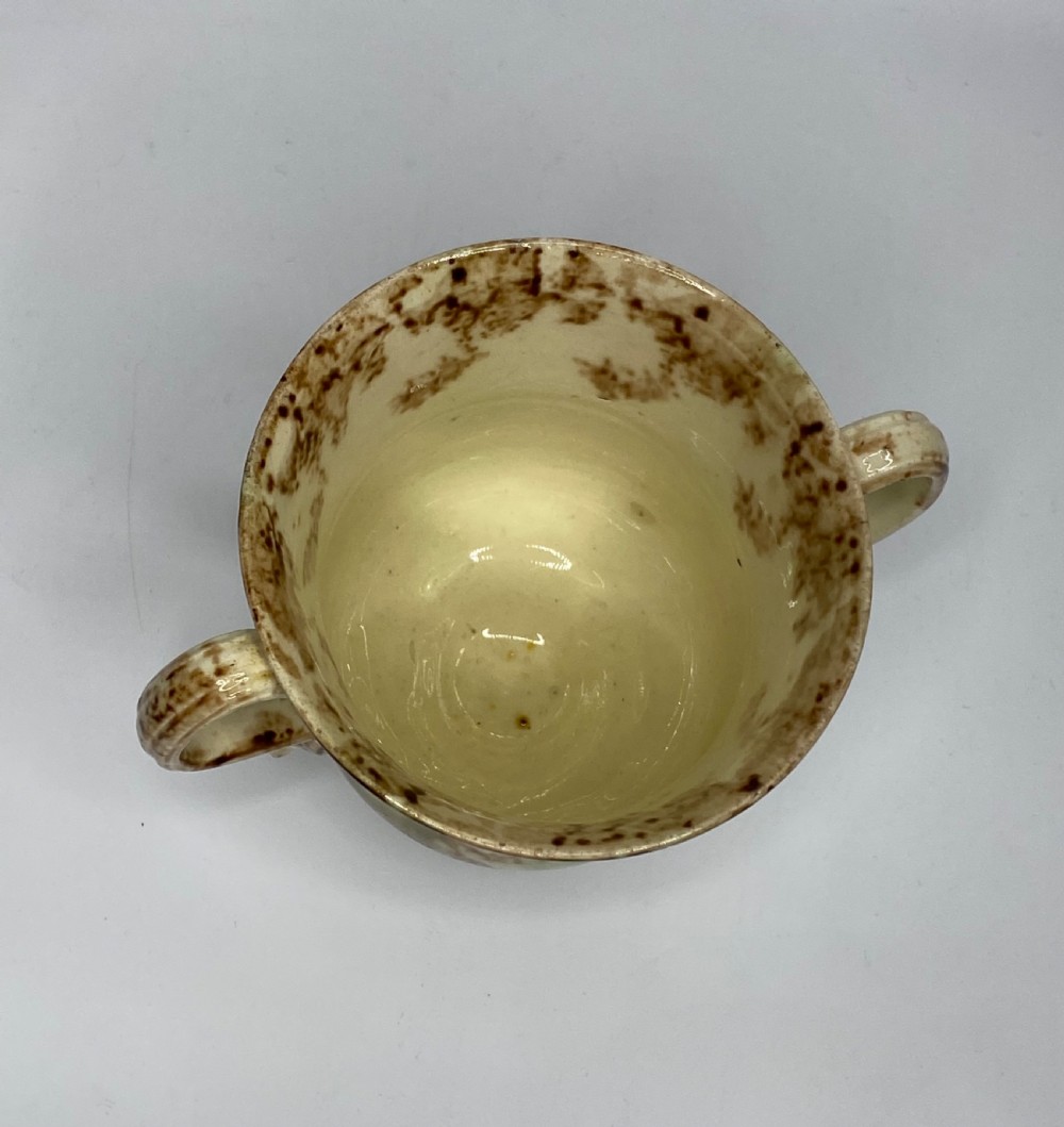 Staffordshire Whieldon glaze loving cup, c. 1760. View V