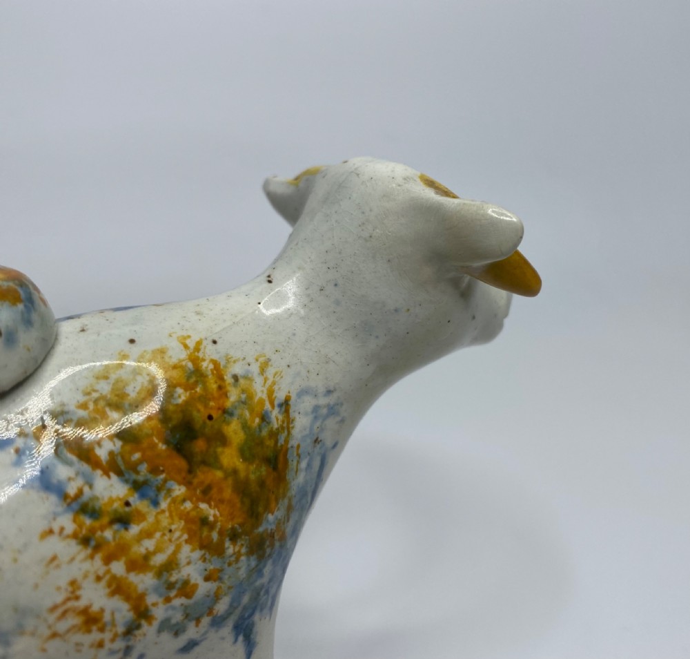 Prattware pottery cow creamer, c. 1810. View VI