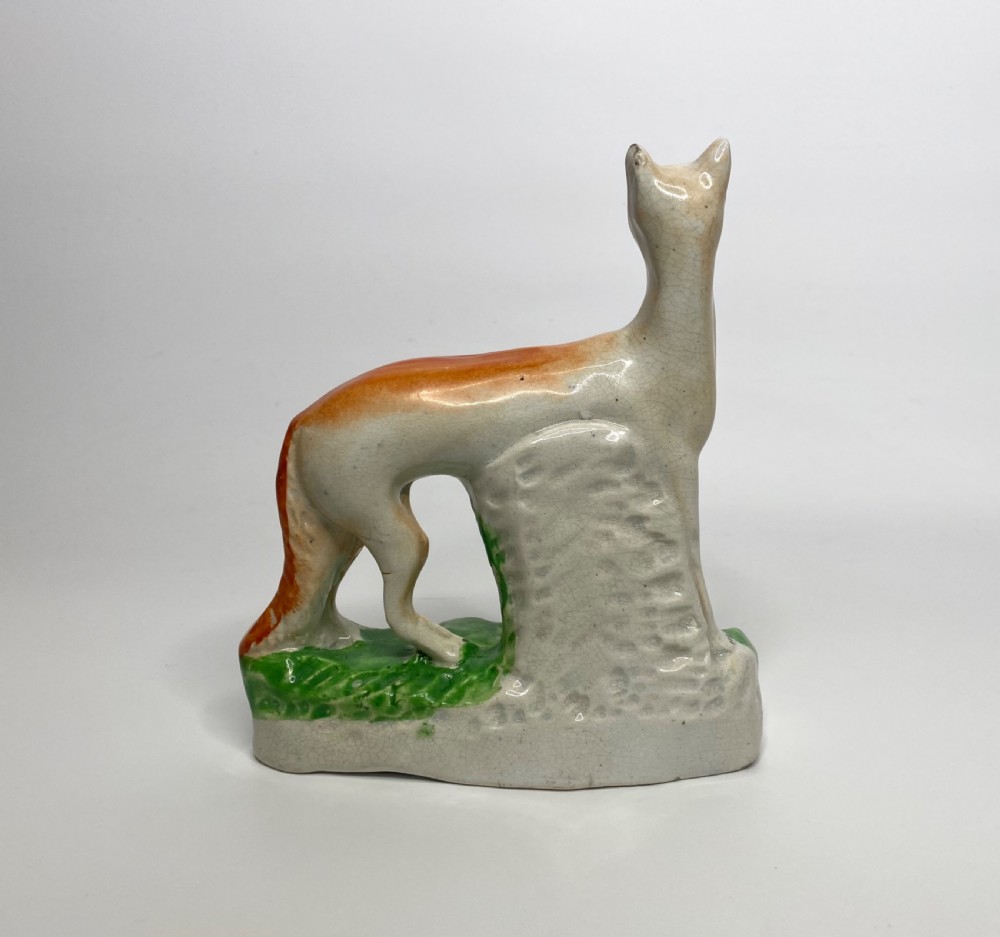 Staffordshire pottery Fox, c. 1860. View III