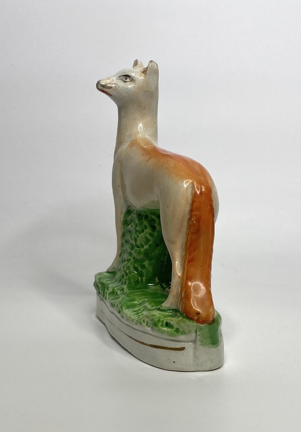 Staffordshire pottery Fox, c. 1860. View IV