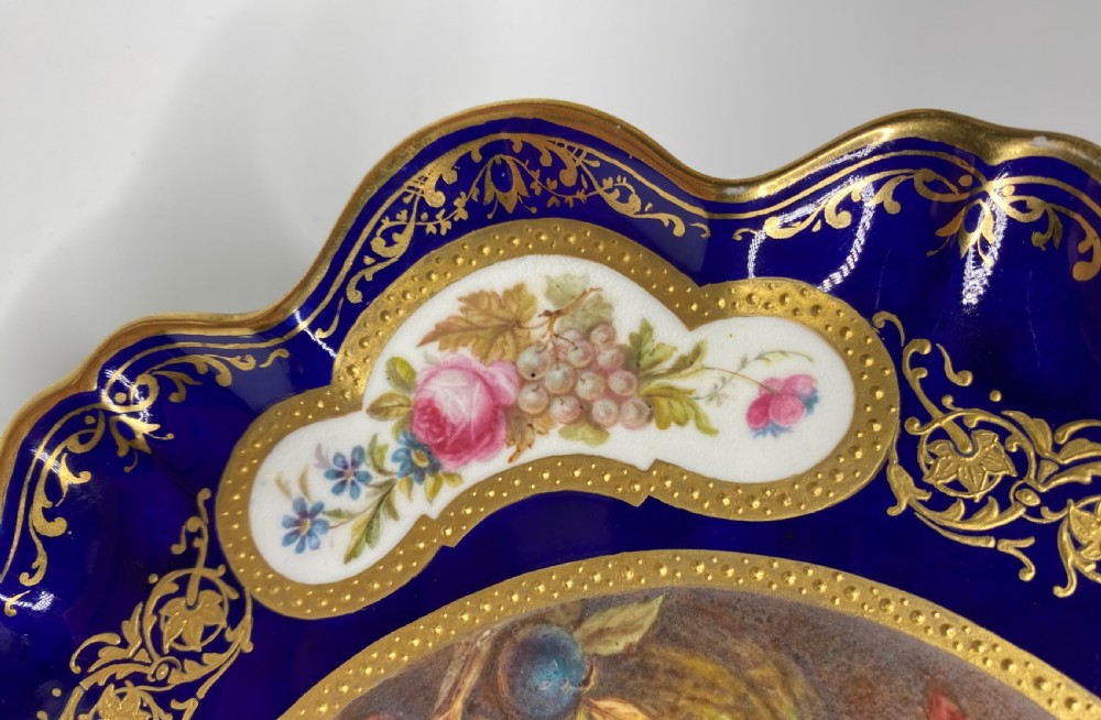 English porcelain plate, Fruit, by James Rouse jnr. c. 1880. View VIII