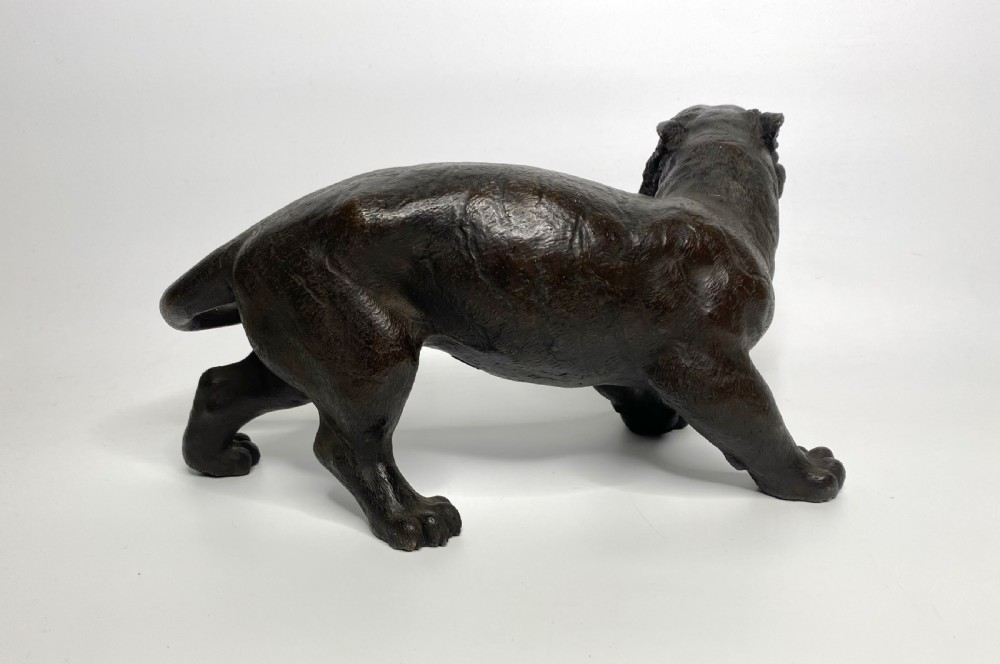 Japanese bronze tiger, Yoshikuza, Meiji Period. View VI
