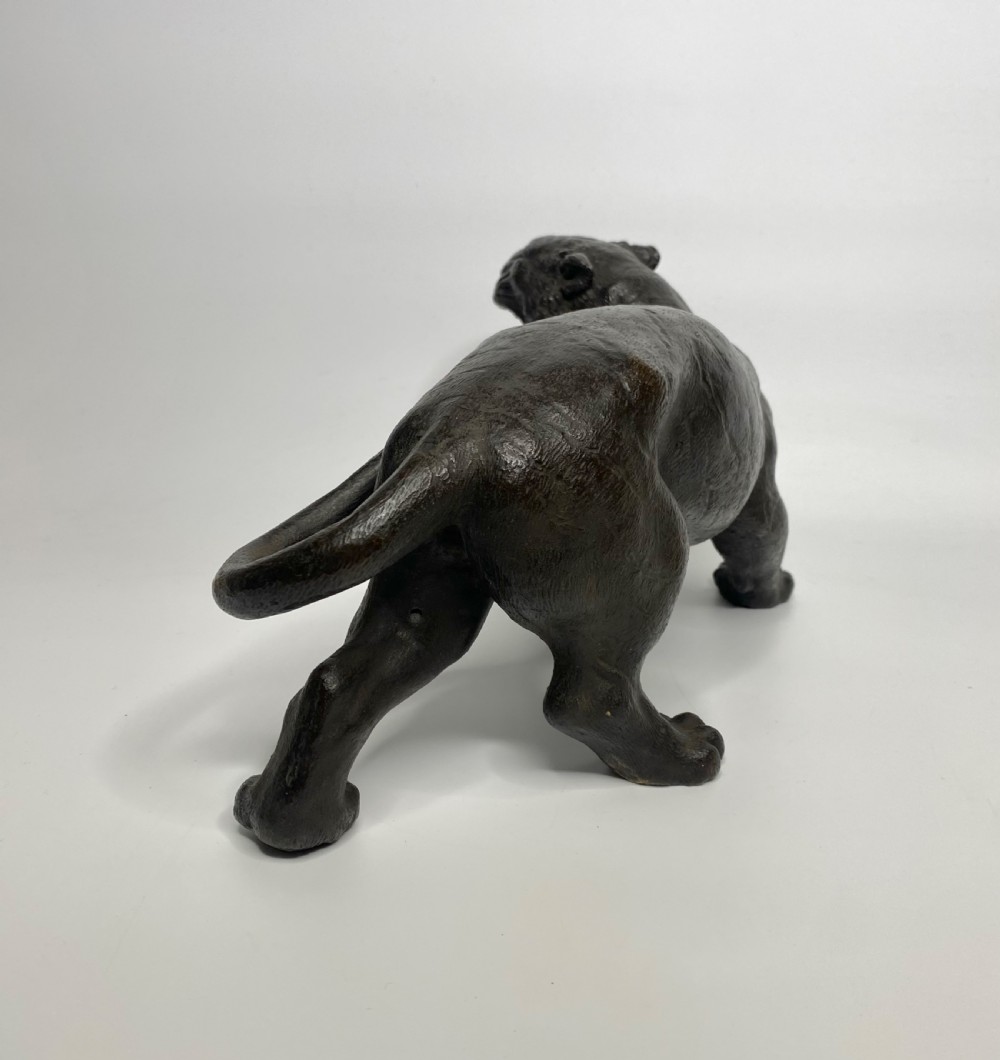 Japanese bronze tiger, Yoshikuza, Meiji Period. View VII