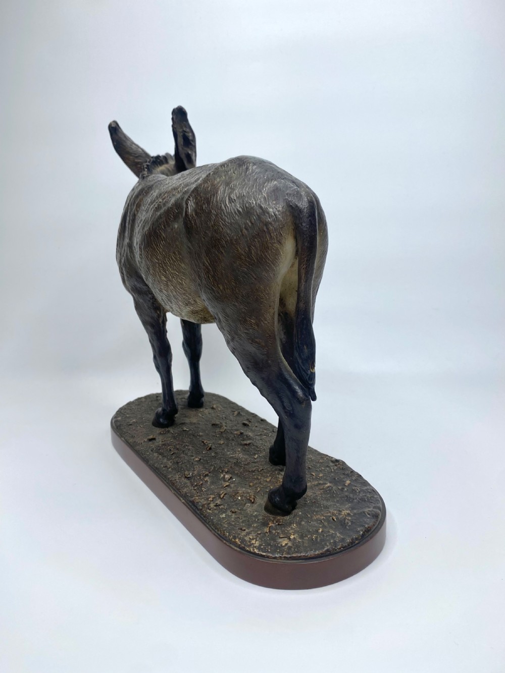 Franz Bergman cold painted bronze Donkey, c. 1900. View V