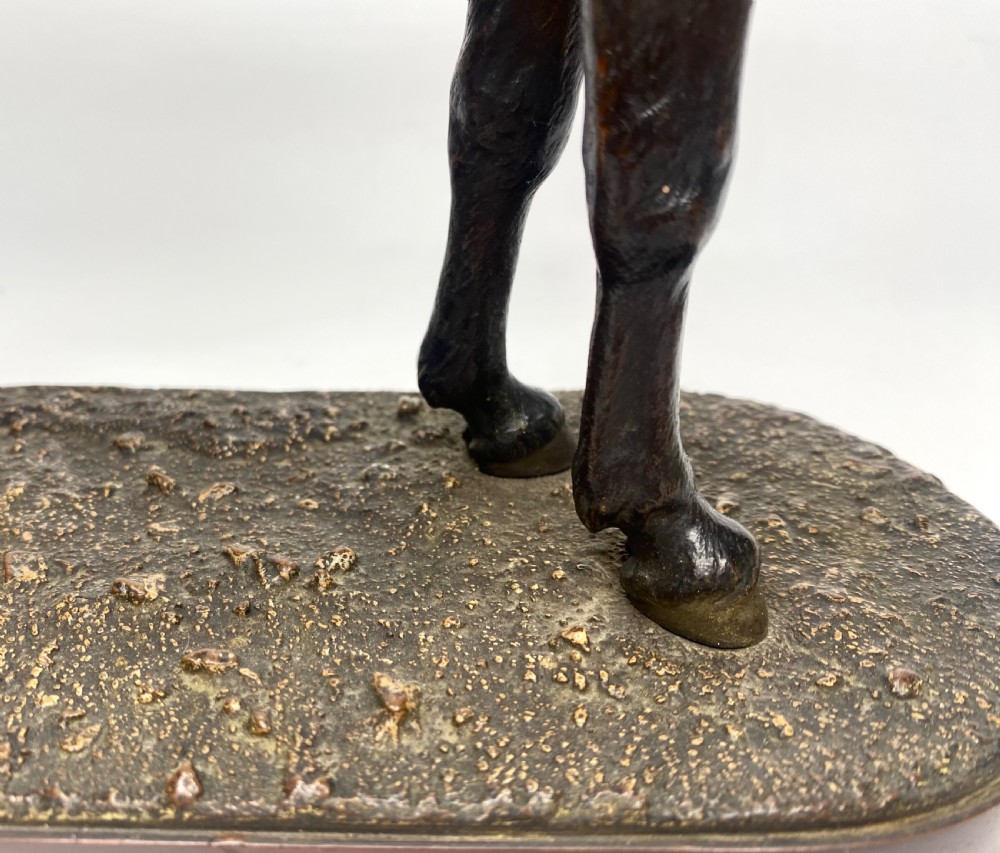 Franz Bergman cold painted bronze Donkey, c. 1900. View IX