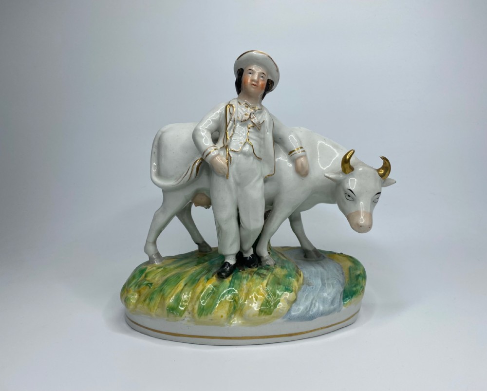 Staffordshire pottery cow groups, c. 1860. View II