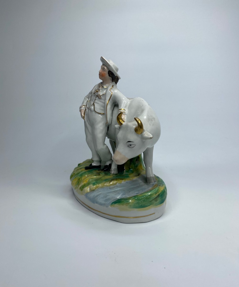 Staffordshire pottery cow groups, c. 1860. View III