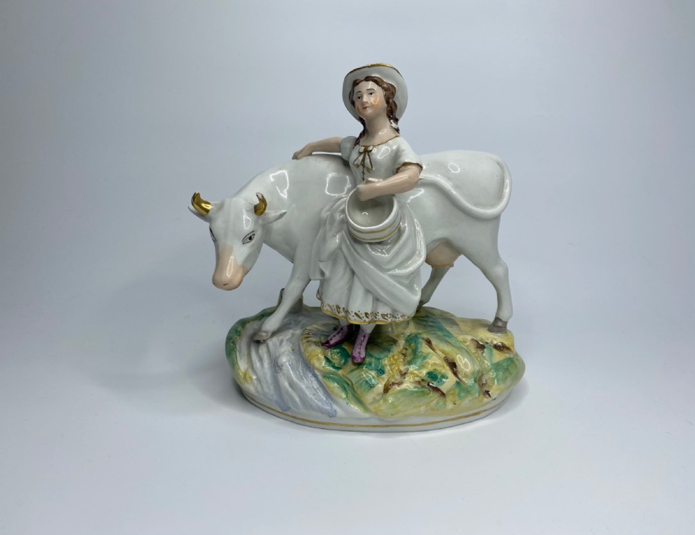 Staffordshire pottery cow groups, c. 1860. View VII