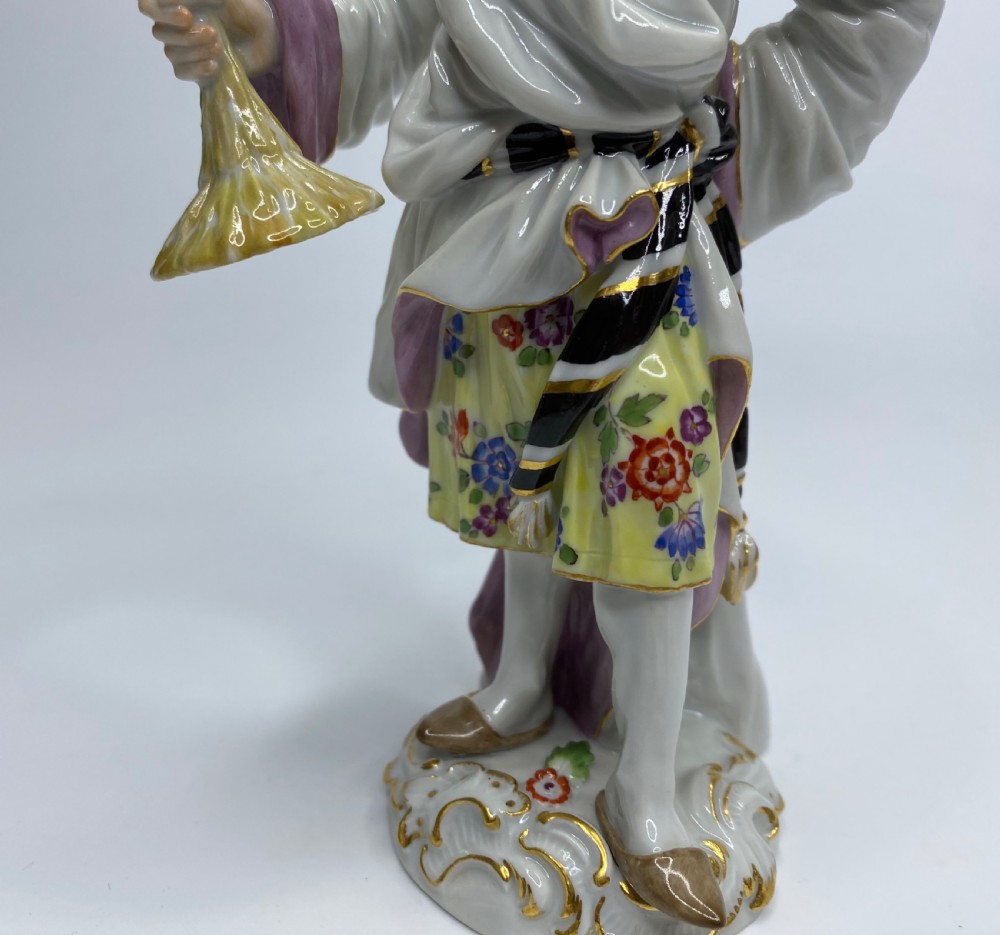 Pair Meissen figure Japanese Couple, c. 1930. View VI