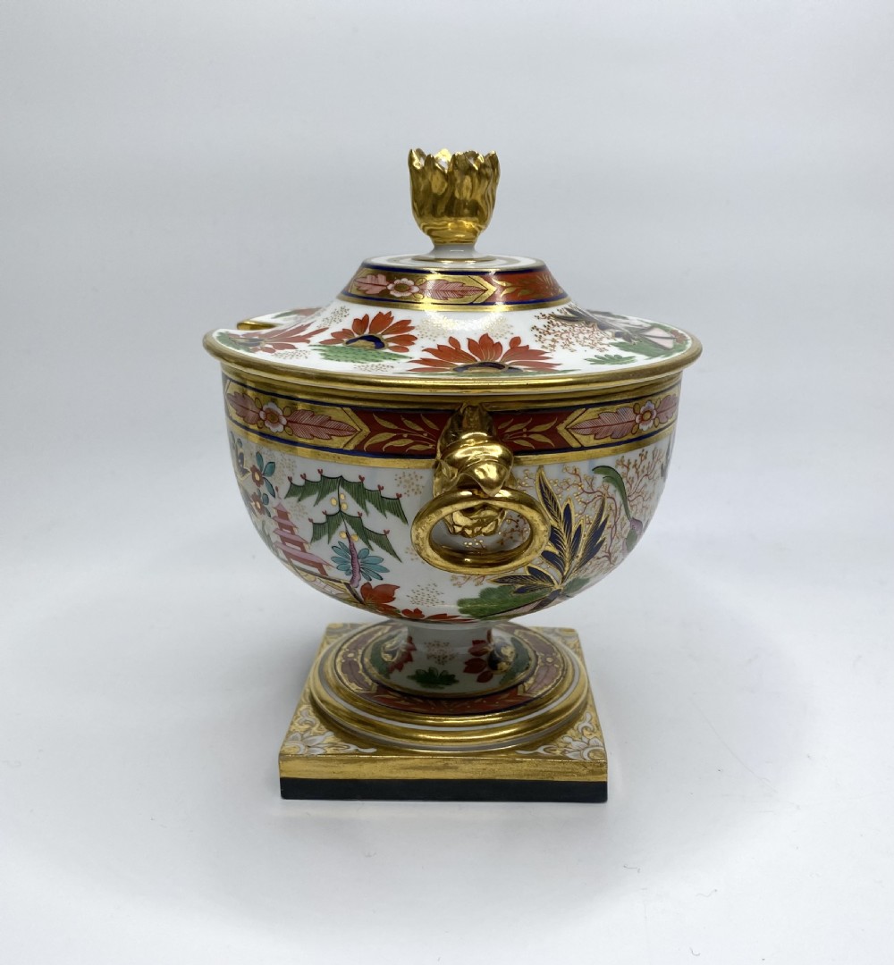BFB Worcester porcelain sauce tureens & covers, c. 1810. View IV