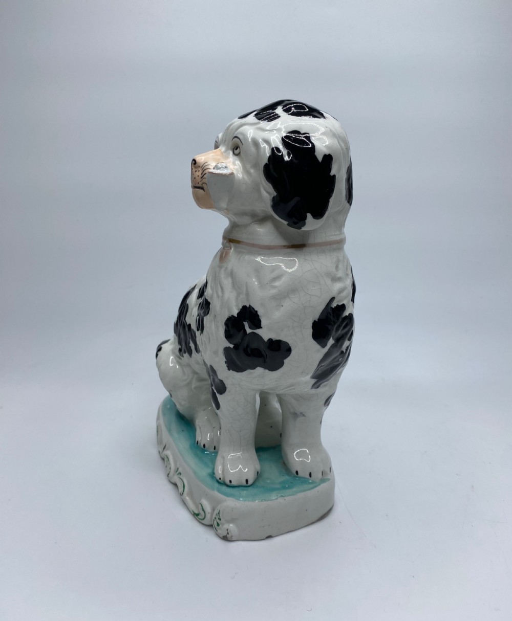 Pair Staffordshire Pipe Smoking dogs, c. 1850. View IV