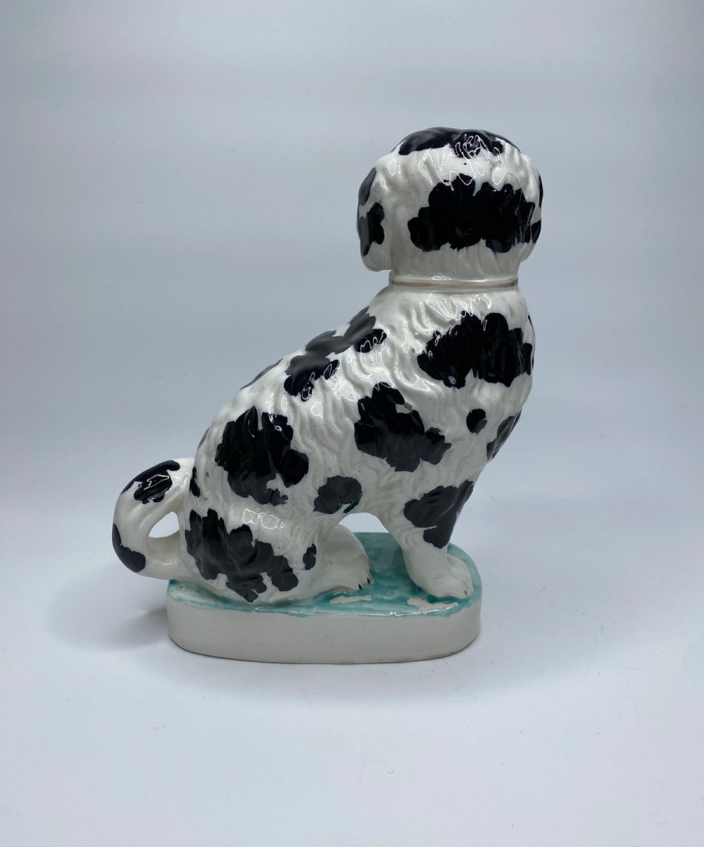 Pair Staffordshire Pipe Smoking dogs, c. 1850. View XI