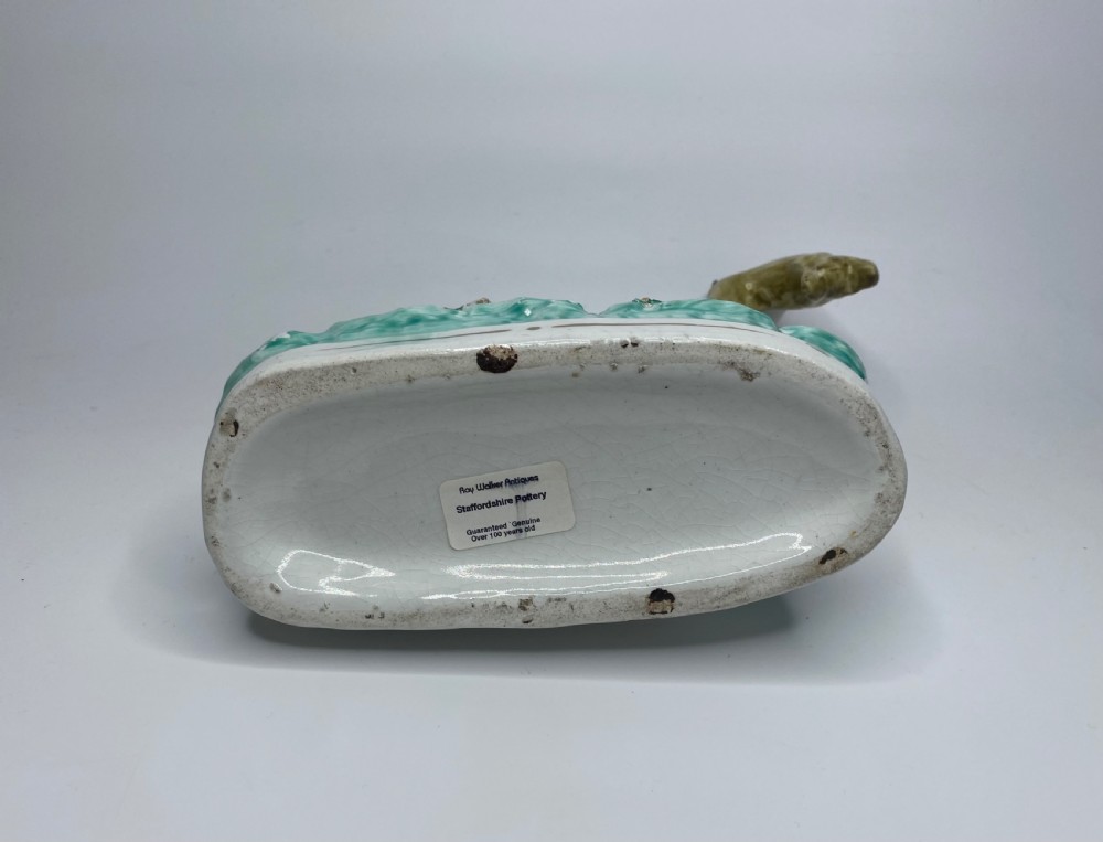 Staffordshire pottery Greyhounds, c. 1850. View X