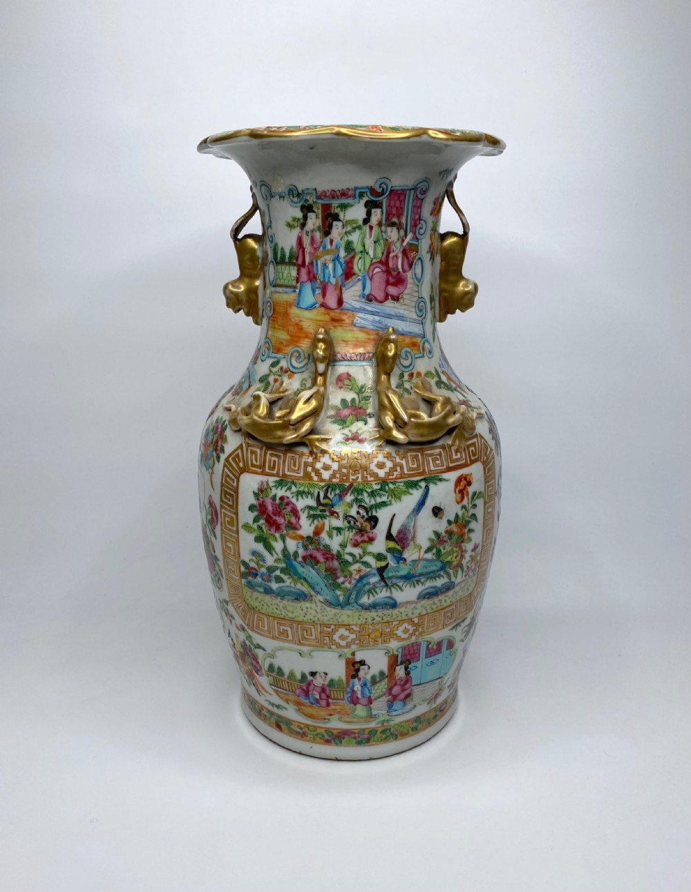 Cantonese porcelain vase, China, c. 1870, Qing Dynasty. View III