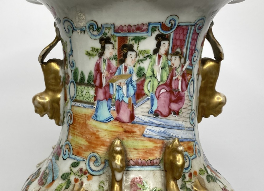 Cantonese porcelain vase, China, c. 1870, Qing Dynasty. View V
