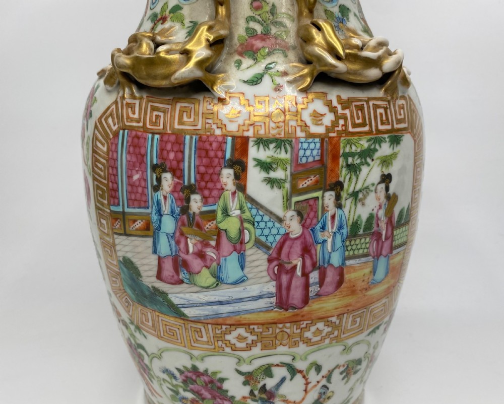 Cantonese porcelain vase, China, c. 1870, Qing Dynasty. View VIII