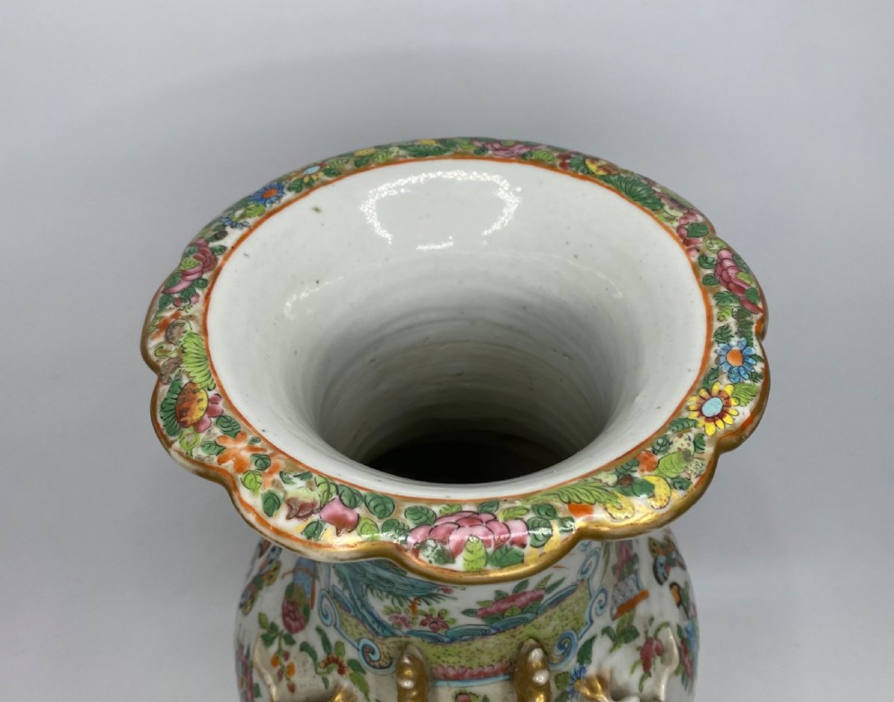 Cantonese porcelain vase, China, c. 1870, Qing Dynasty. View X