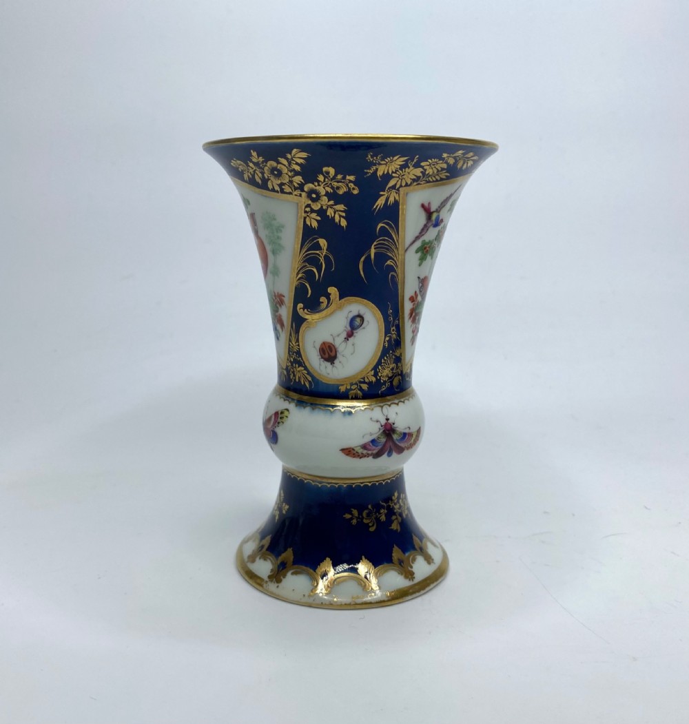 Worcester porcelain vase, Fancy Birds, c. 1770. View II