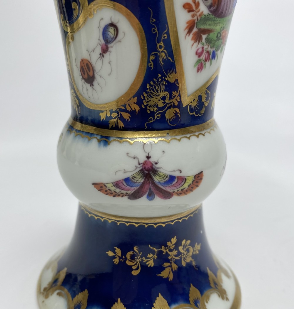Worcester porcelain vase, Fancy Birds, c. 1770. View VIII