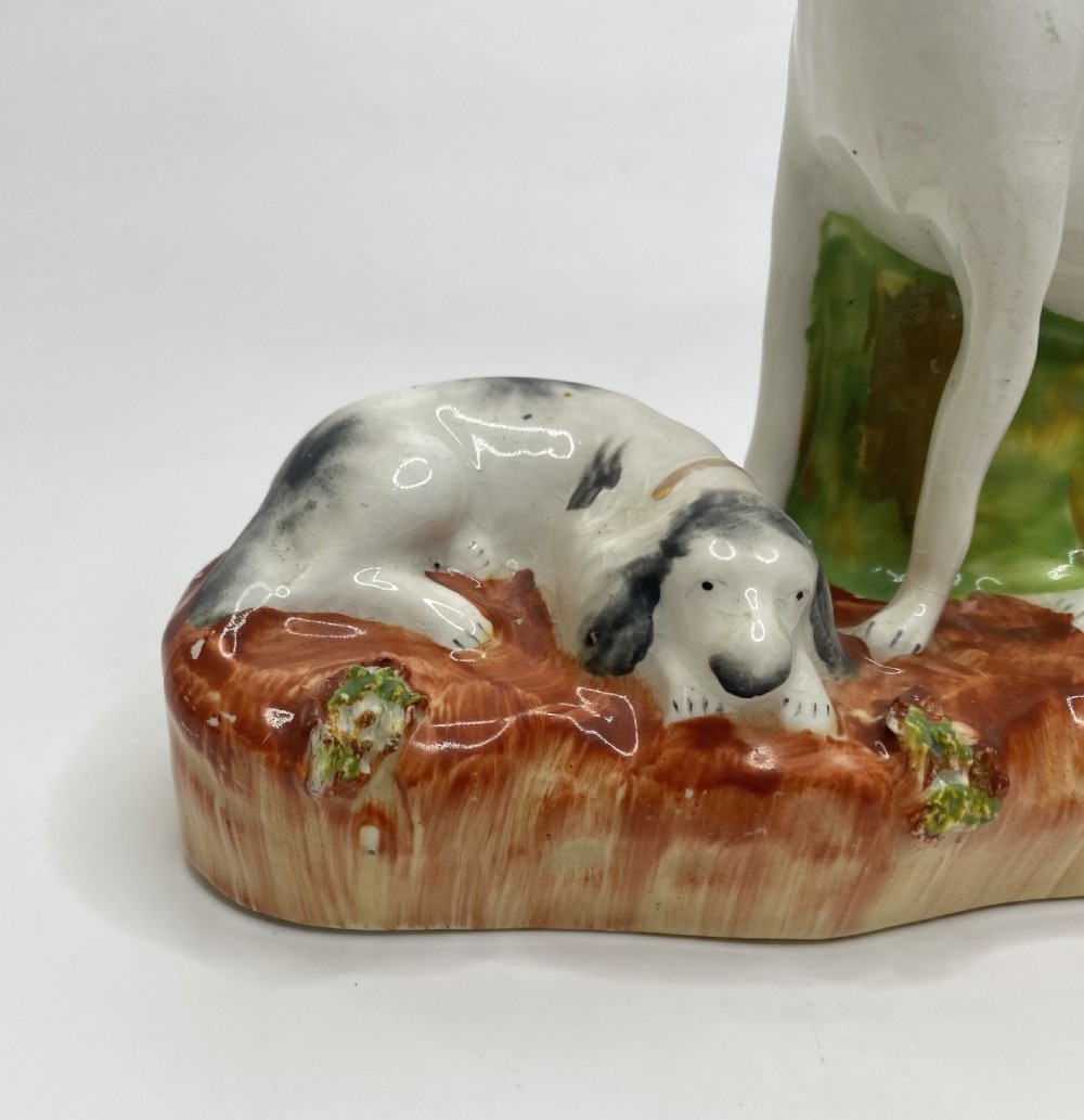 Staffordshire pottery Greyhound & Harrier, c. 1850. View VII