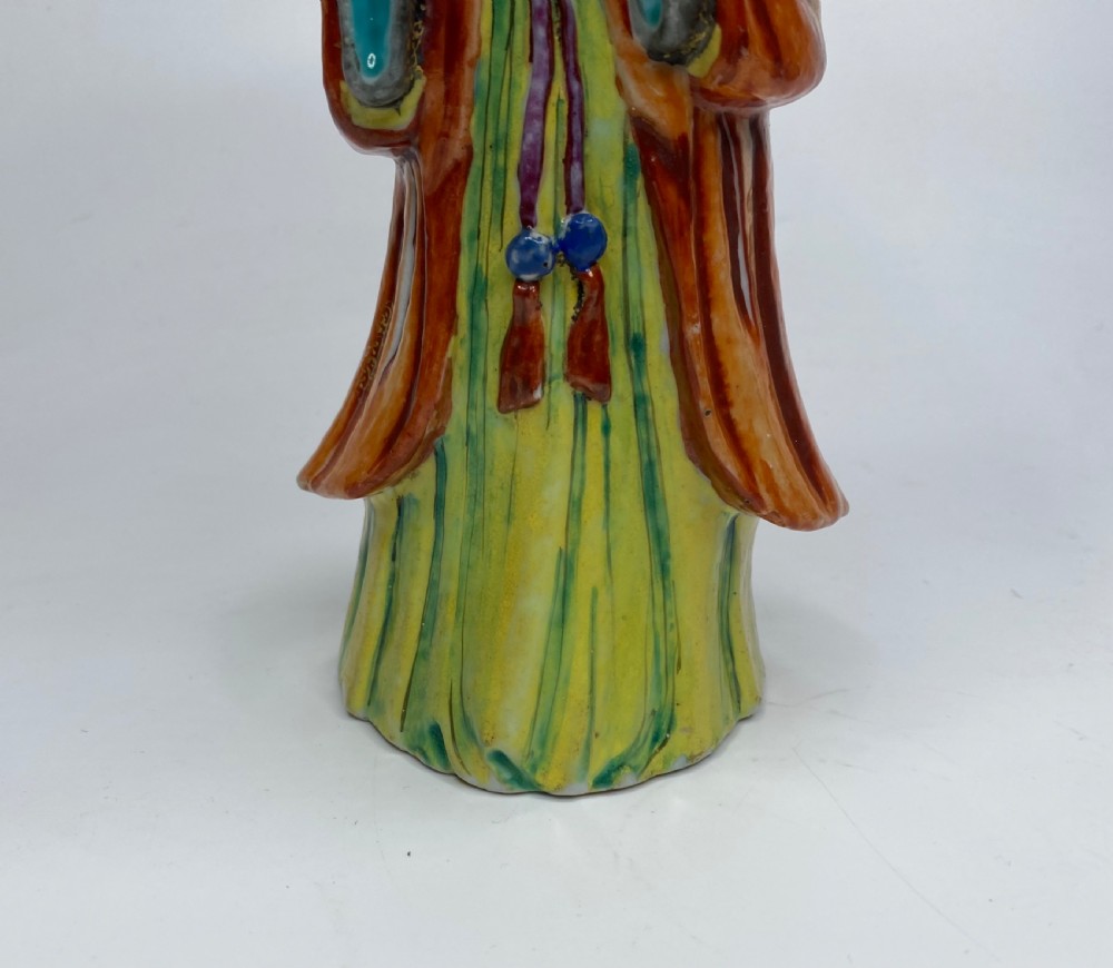 Pair Chinese porcelain candlesticks, c. 1760. Qianlong Period. View XIX