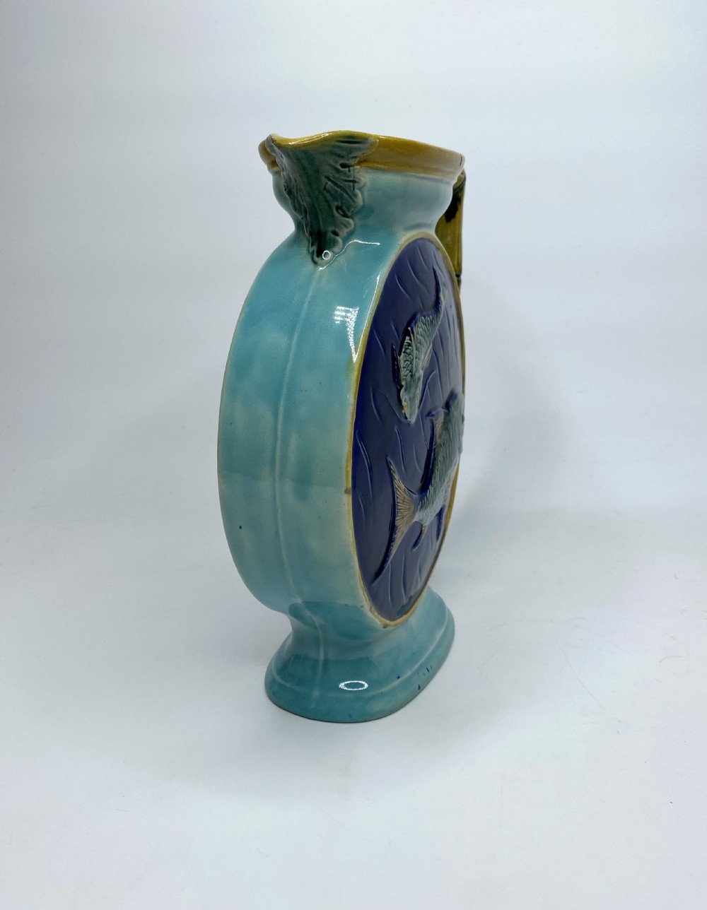 Joseph Holdcroft majolica jug, c. 1870. View II