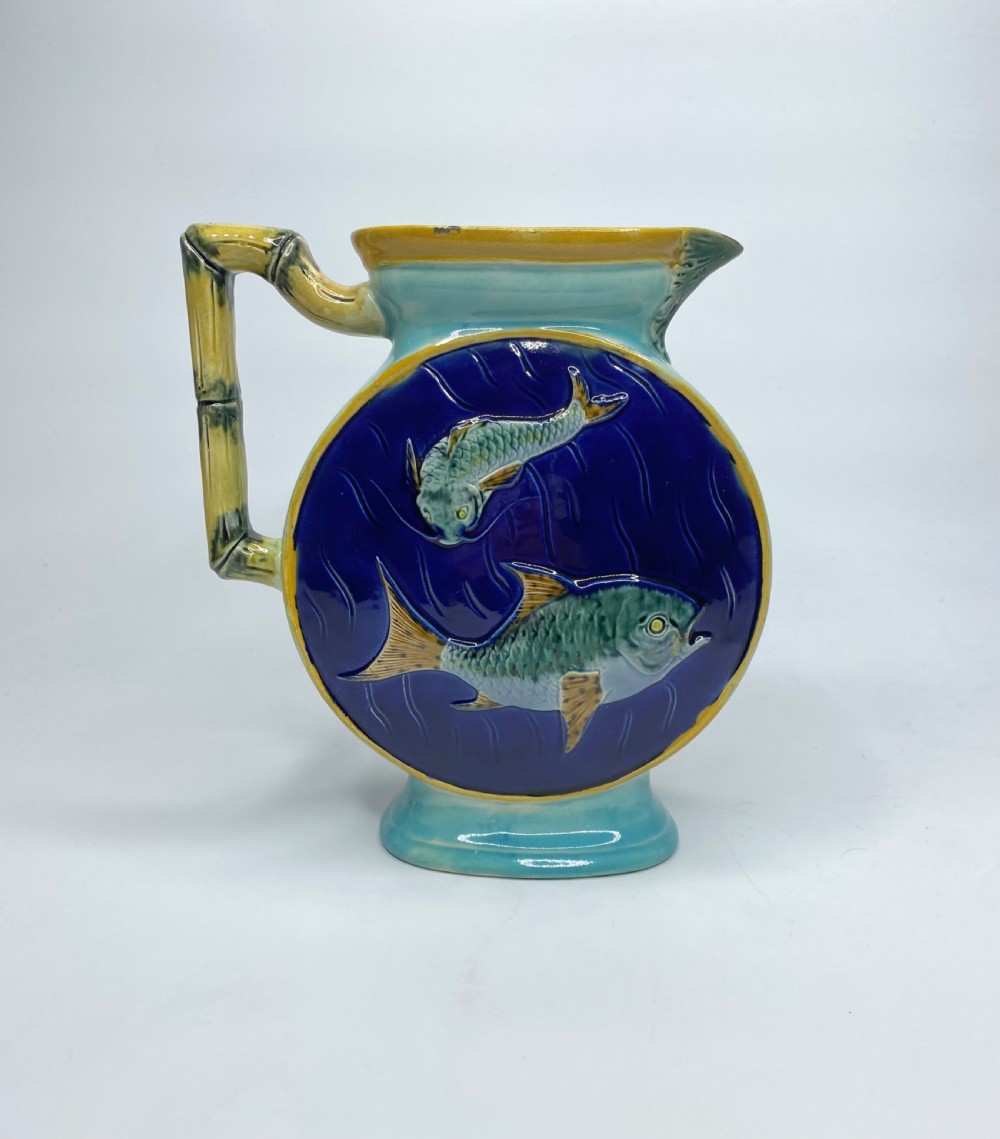 Joseph Holdcroft majolica jug, c. 1870. View III