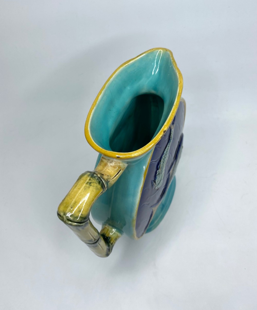 Joseph Holdcroft majolica jug, c. 1870. View IV