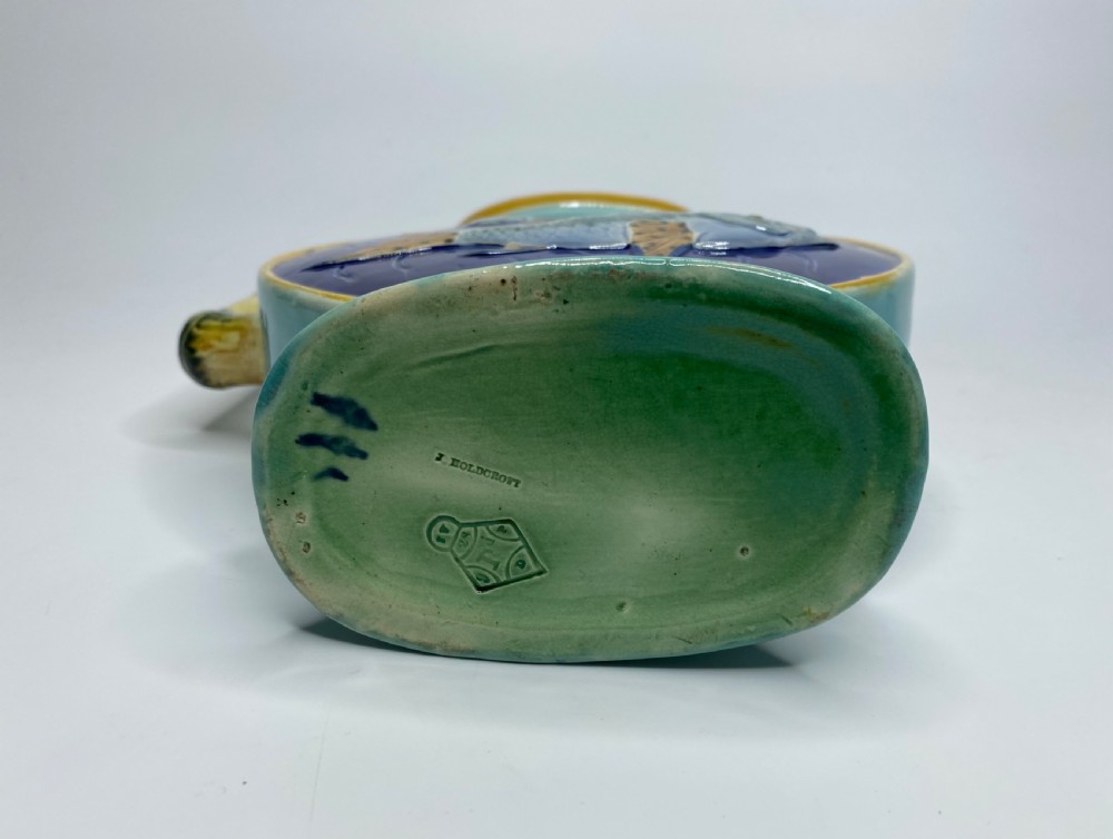 Joseph Holdcroft majolica jug, c. 1870. View V