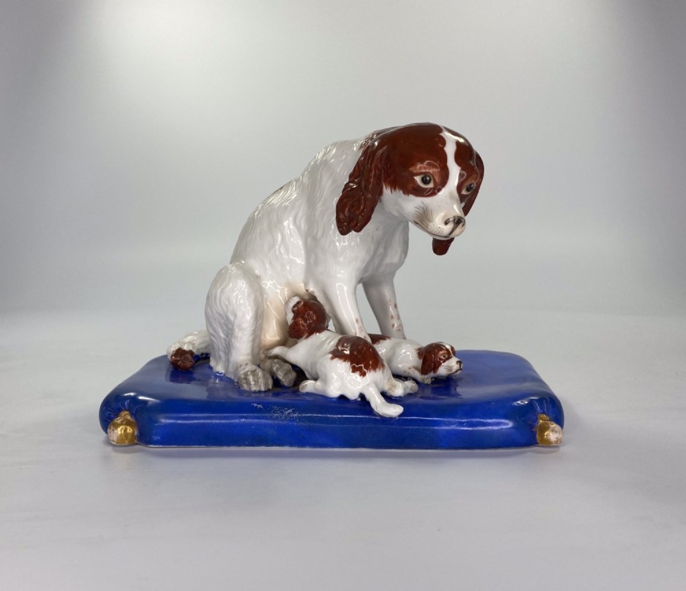 Copeland & Garrett group of Spaniels, c. 1840.