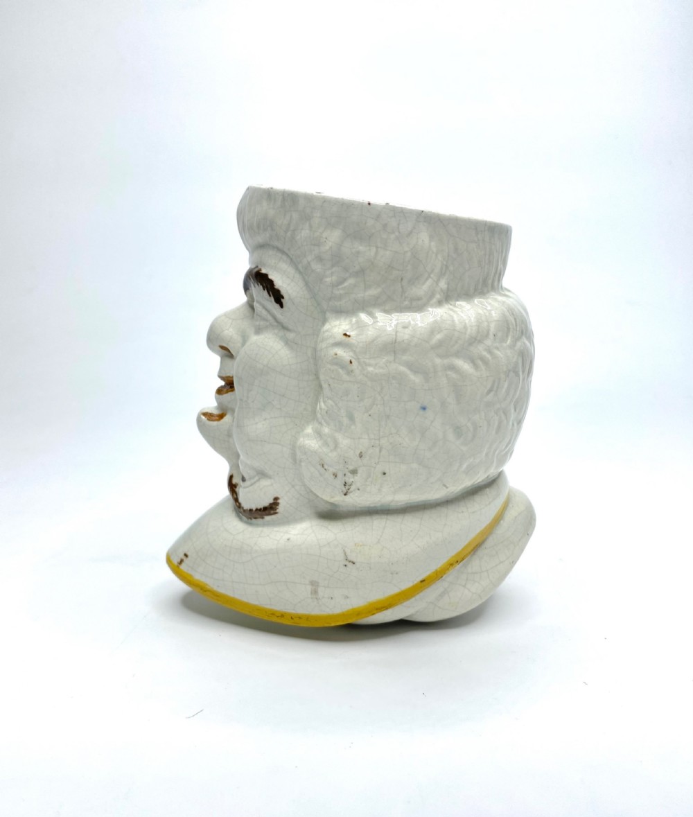 Yorkshire Prattware stirrup cup ‘Vicar & Moses’, c. 1830. View VII